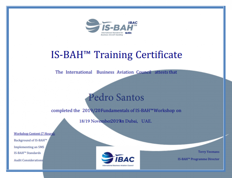 Certificado INAVIC